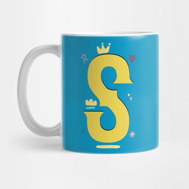 "S" This Is Letter S Capital First Letter In Your Name by chidadesign